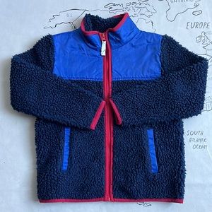 JCrew crewcuts zip-up fleece jacket size 6-7 yr old